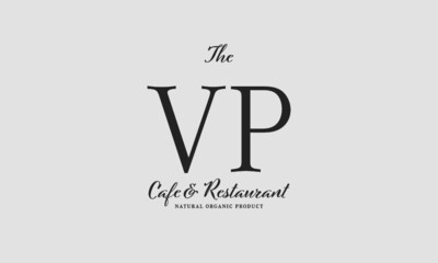 cafe restaurant premade logo initials monogram elegant luxury alphabet