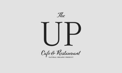cafe restaurant premade logo initials monogram elegant luxury alphabet