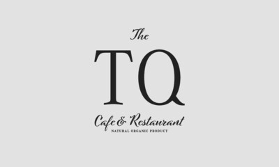 cafe restaurant premade logo initials monogram elegant luxury alphabet