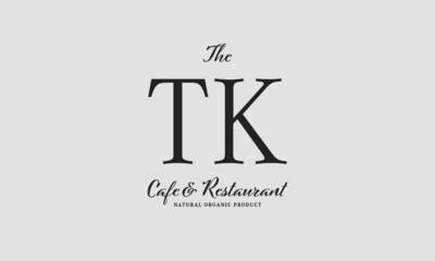 cafe restaurant premade logo initials monogram elegant luxury alphabet