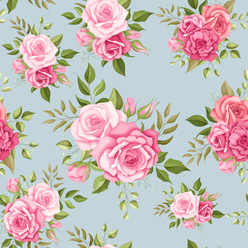 Beautiful floral seamless pattern design