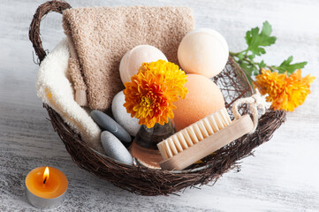 Bath bombs in spa composition
