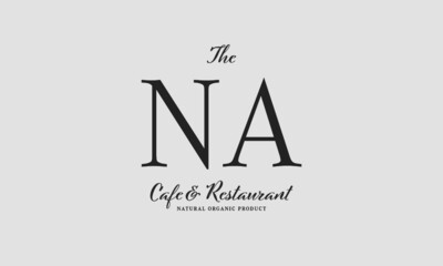 cafe restaurant premade logo initials monogram elegant luxury alphabet