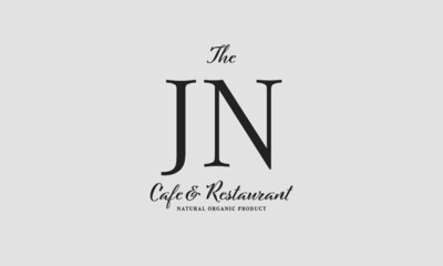 cafe restaurant premade logo initials monogram elegant luxury alphabet