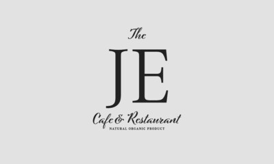 cafe restaurant premade logo initials monogram elegant luxury alphabet