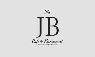 cafe restaurant premade logo initials monogram elegant luxury alphabet