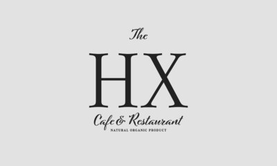 cafe restaurant premade logo initials monogram elegant luxury alphabet