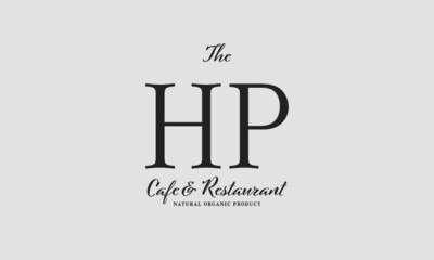 cafe restaurant premade logo initials monogram elegant luxury alphabet