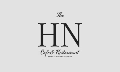 cafe restaurant premade logo initials monogram elegant luxury alphabet