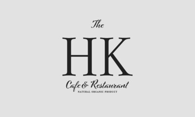 cafe restaurant premade logo initials monogram elegant luxury alphabet