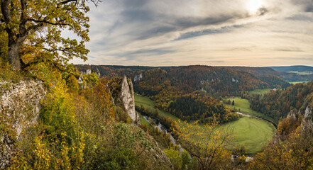 Fantastic autumn hike in the beautiful Danube valley near the Beuron monastery