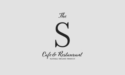 cafe restaurant premade logo initials monogram elegant luxury alphabet