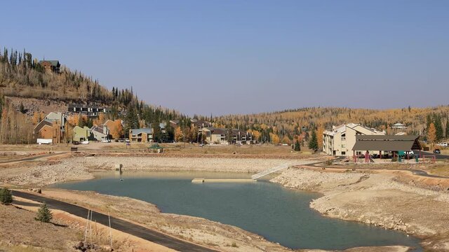 Sunny view of beautiful fall color around Brian Head area