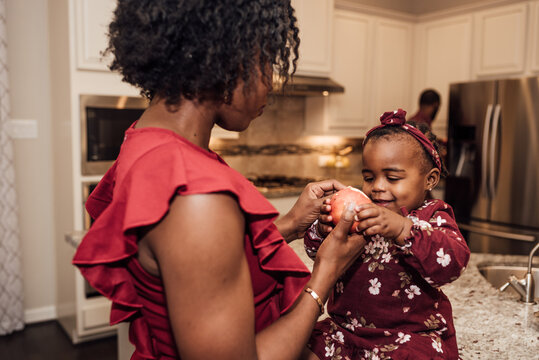 Family in Kitchen