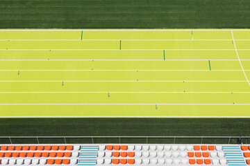 Empty athletics stadium