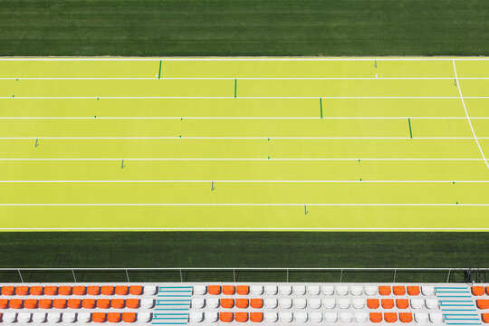 Empty athletics stadium
