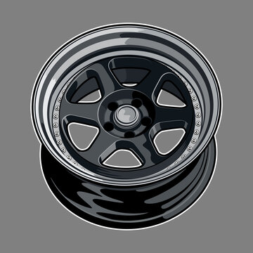 recommend clip art: car wheel illustration for conceptual design