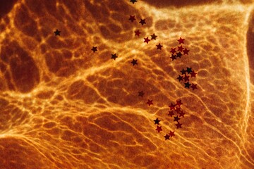 Surreal light background with small stars