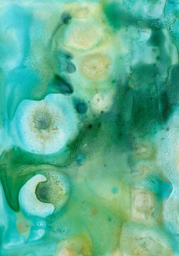 Abstract art on plastic paper