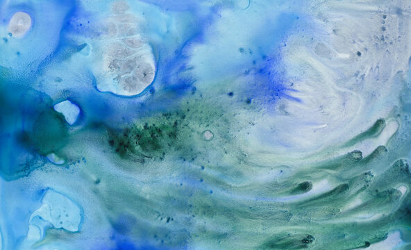Abstract art on plastic paper