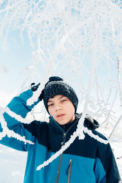 Teenager in Snow