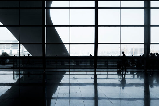 Waiting hall of high speed railway station