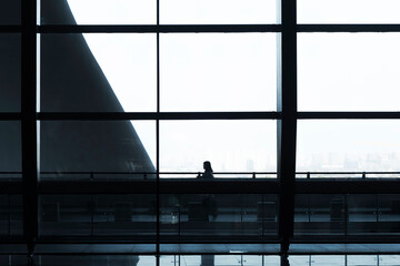 Waiting hall of high speed railway station