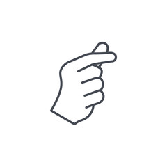 Sarangheo hand sign or korea love hand sign