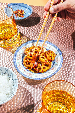Lotus root with chili