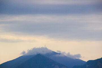 Mount Vesuvius black ash mountains, views, panoramas and landscapes