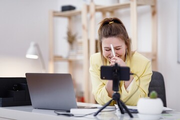 Teacher explaining theme of lectures