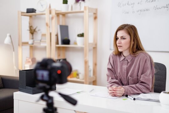 Process of filming study content for blog