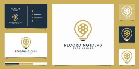 Naklejka premium vector logo design footage idea. Logo And Business Card Design
