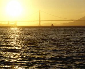 金門橋とサンセット