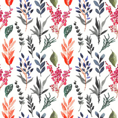 floral watercolor seamless pattern