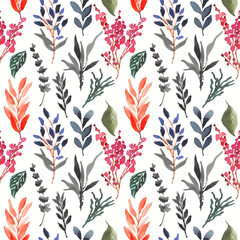 floral watercolor seamless pattern