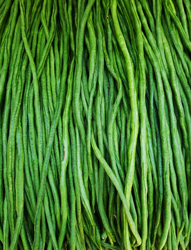 Green asparagus closeup