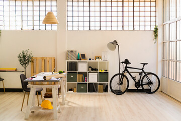 Interior of architect studio