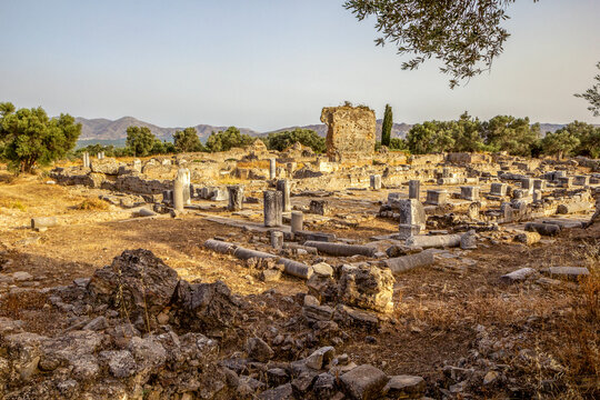 Ancient apollon temple at Gortyn, Crete, Greece