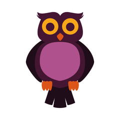 owl bird animal isolated icon