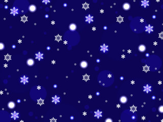 雪のもよう、イラスト背景