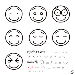 hand-drawn facial expression icon_04_g
