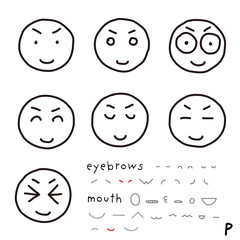 hand-drawn facial expression icon_05_p