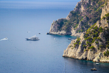 Capri island beautiful views, scenery, landscapes, panoramas, towns, buildings, cosy streets, historical heritage Italy

