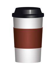 coffee plastic container flat style icon