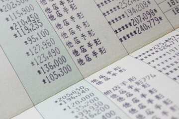 Fototapeta premium 銀行の当座預金通帳