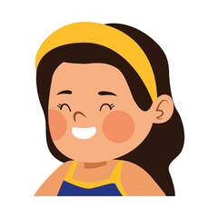 cute little girl dressed as a wonder woman head character