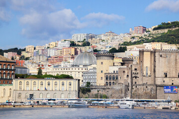 Fototapeta na wymiar Naples beautiful views, scenery, architecture, towns, buildings, cosy streets, cultural and historical heritage Italy