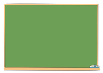 黒板のフレームイラストの線画