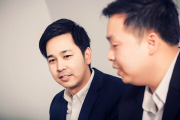 Business people  in seminar room. Meeting Corporate Success Brainstorming Teamwork